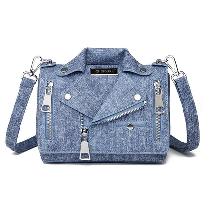 Luksus Dame Crossbody Taske i Denim
