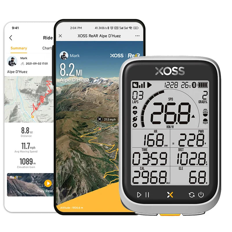 GPS Cykelcomputer med Hastighedsmåler