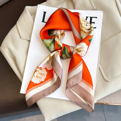 Luksus Trykt Silketørklæde til Kvinder