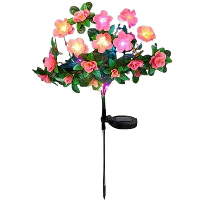 LED Blomster Solcellelampe