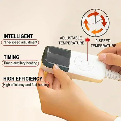 Elektrisk Varmesædepude med Ryglæn – Justerbar Temperatur