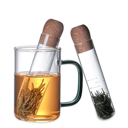 Teinfuser i Glas med Korklåg