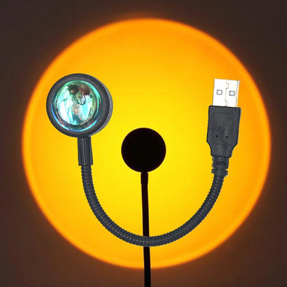 USB Solnedgang Regnbue LED Stemningsnatlys