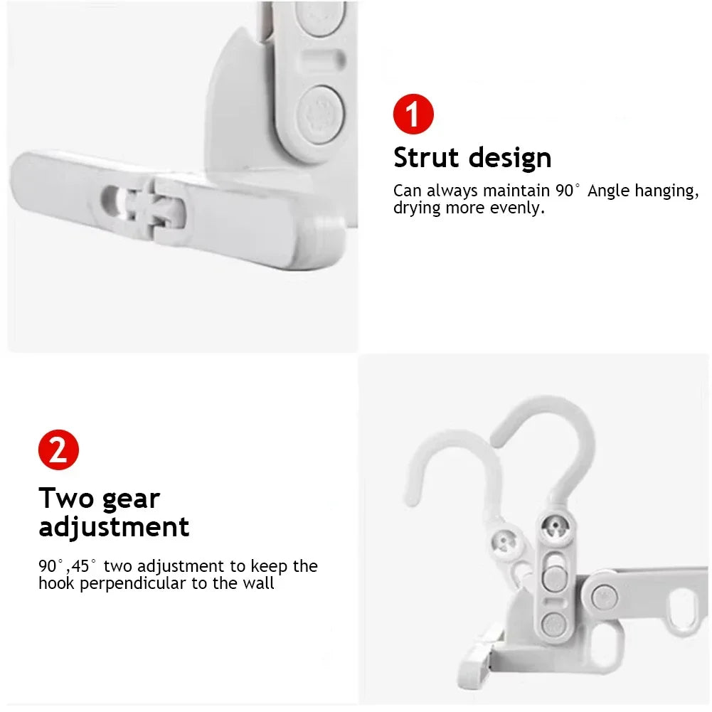 5-Hullers Foldbar Rejsebøjle til Tøj