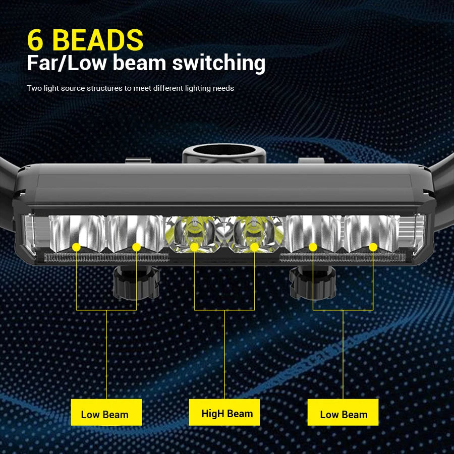 USB Genopladelig LED Cykelforlygte