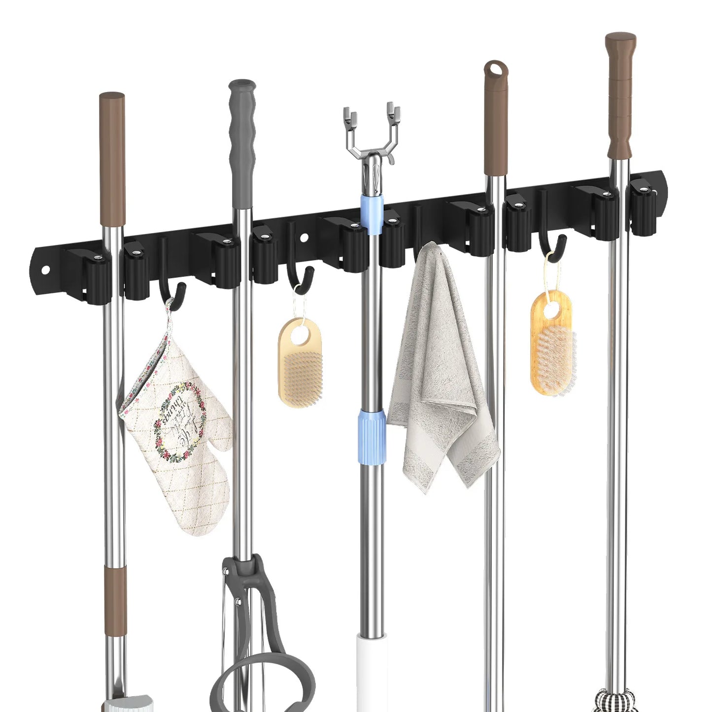 Vægmonteret Kost- og Moppeholder