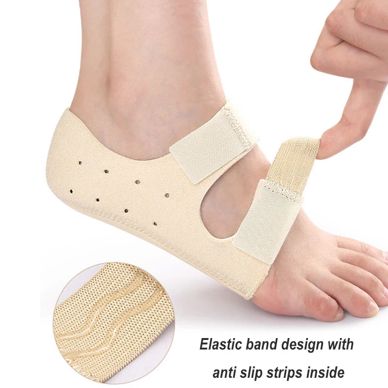 Justerbare Hælpuder til Lindring af Hælspore og Plantar Fasciitis