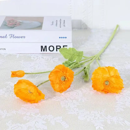 Kunstige Valmueblomster til Boligindretning