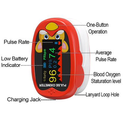 USB Pædiatrisk Pulsoximeter Monitor