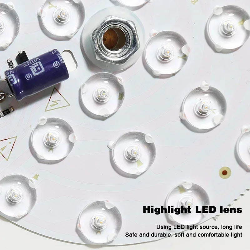 Nordisk Rund Loftlampe i Træ