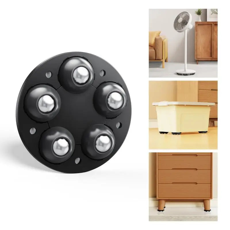 4 Stk. Møbelfødder med Hjul