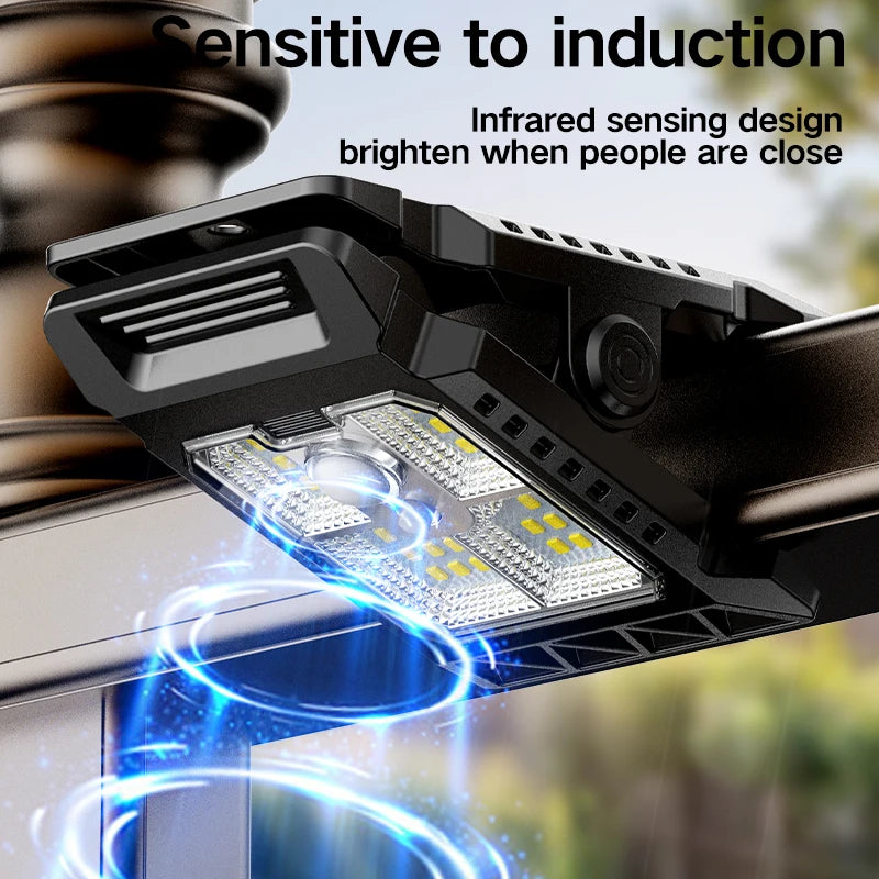 Udendørs Solcelledrevet Klemme LED-bevægelseslys