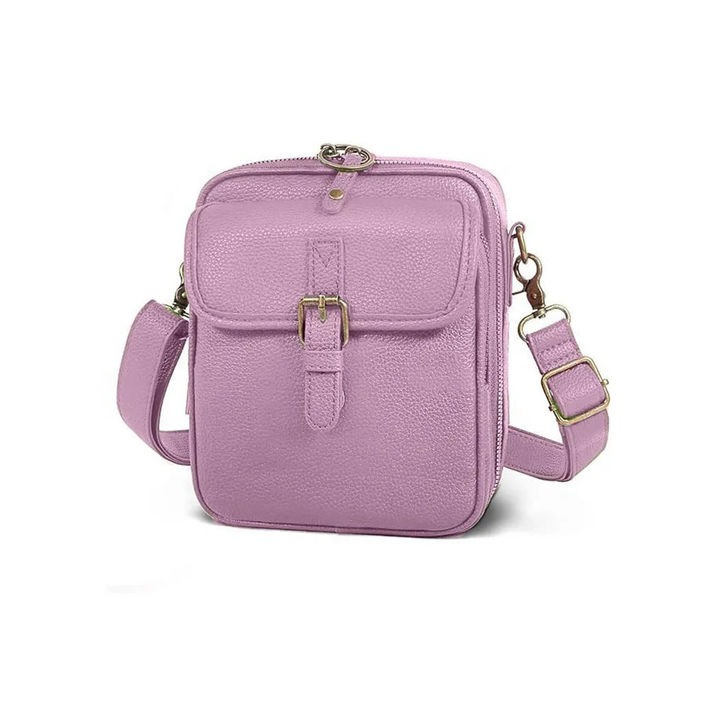 Stor Læder Crossbody Taske til Kvinder