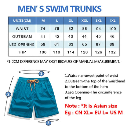 Herre Hurtigttørrende Badeshorts