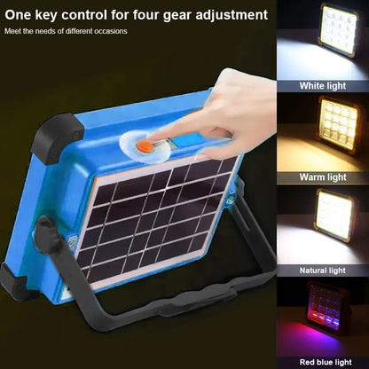 USB Genopladelig LED Solcelleprojektør
