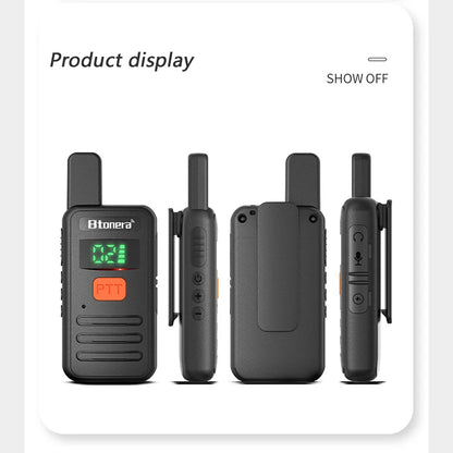 Mini Walkie Talkie med Lang Rækkevidde Radiosæt