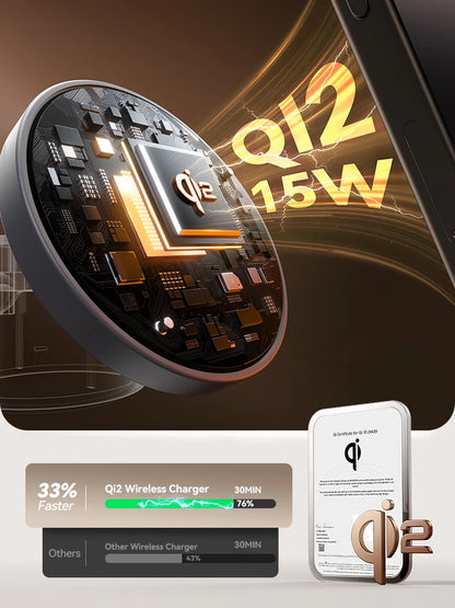 Qi2 Magnetisk Trådløs Opladningslampe til iPhone, iWatch, AirPods