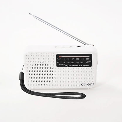 Mini Bærbar AM/FM-Radio med Hovedtelefonstik