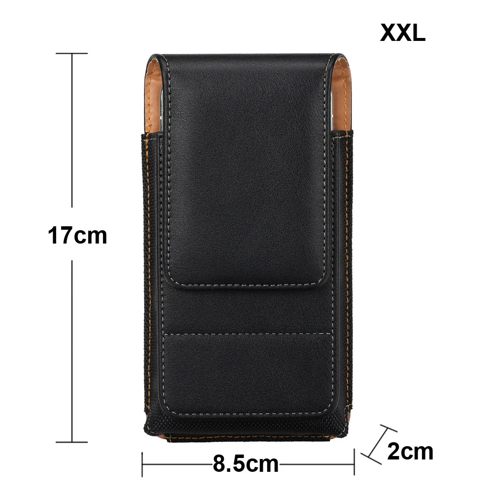Universel Magnetisk Læder Etui med Bælteklips