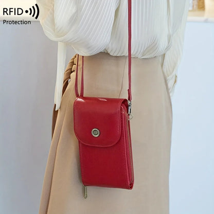 RFID-Beskyttet Crossbody-Telefonpung til Kvinder
