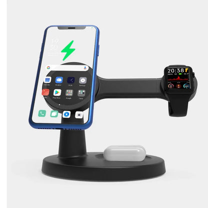 3-i-1 Magnetisk Trådløs Oplader til iPhone, Apple Watch og AirPods