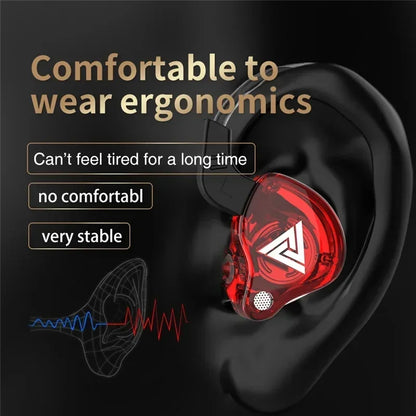 Kablede In-Ear Høretelefoner med Mikrofon og Bas