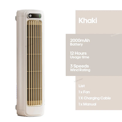 Bærbar Mini-tårn Klimaanlægsventilator