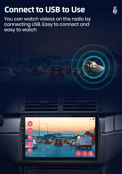 720P Mini Dashcam med ADAS og Bakkamera
