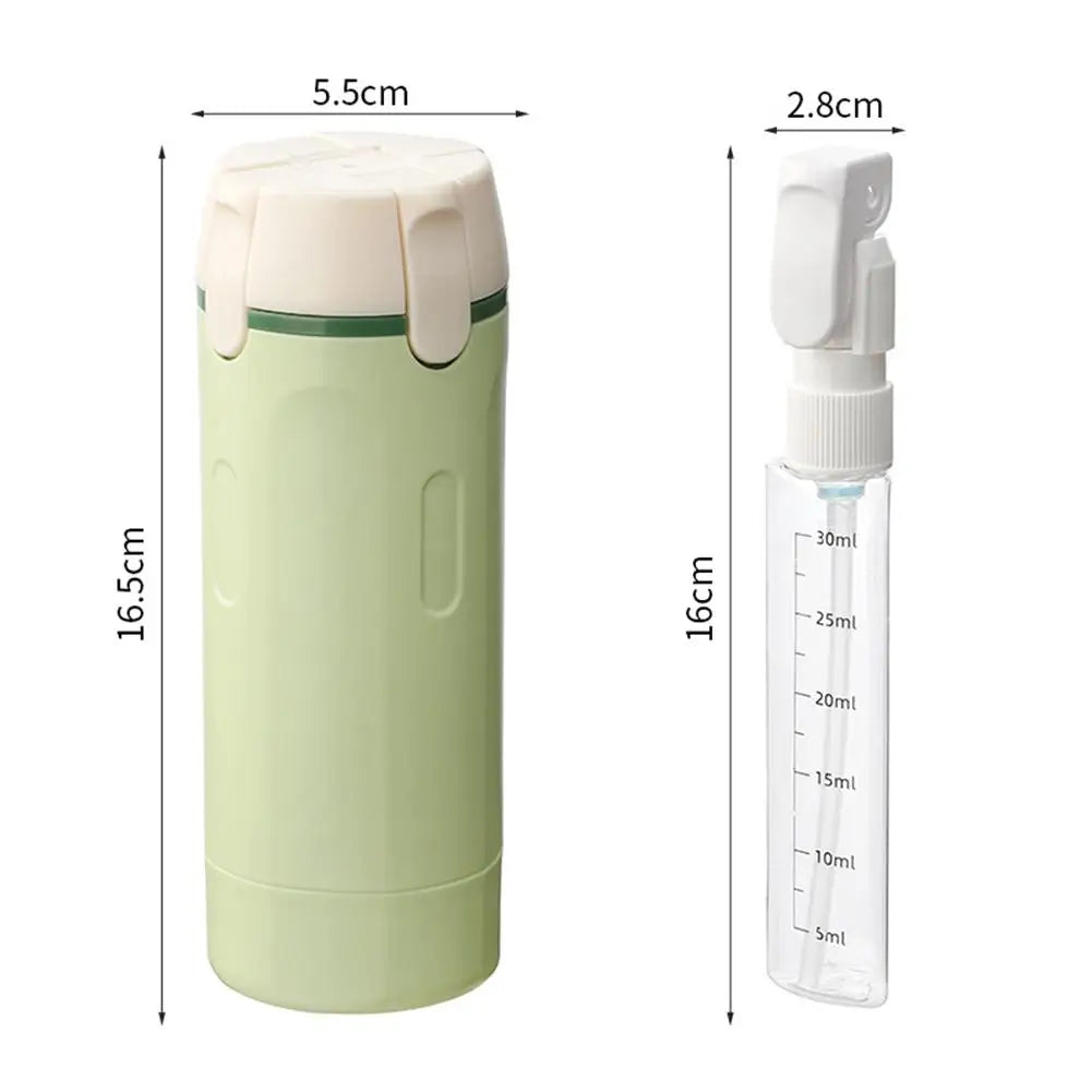 Bærbar 4-i-1 Rejsedispenser til Toiletsager