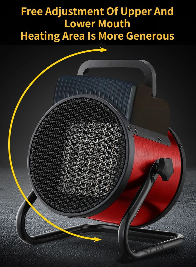 Bærbar Elektrisk Varmer med Blæser og Termostat