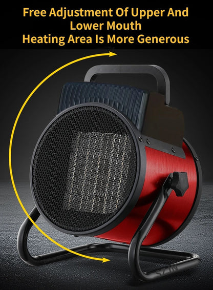 Bærbar Elektrisk Varmer med Blæser og Termostat