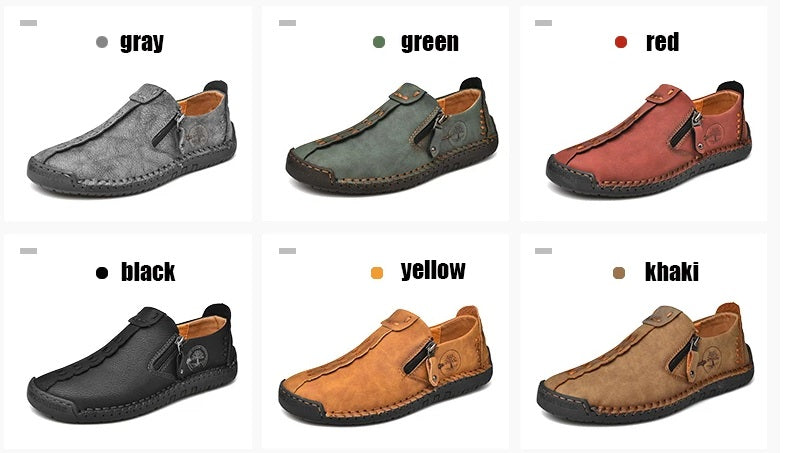 Håndlavede Læder Slip-on Loafers til Mænd