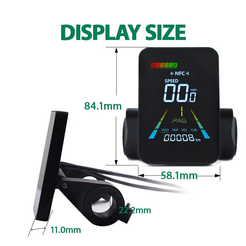 LCD-Display til Elektrisk Cykel og Elektrisk Løbehjul