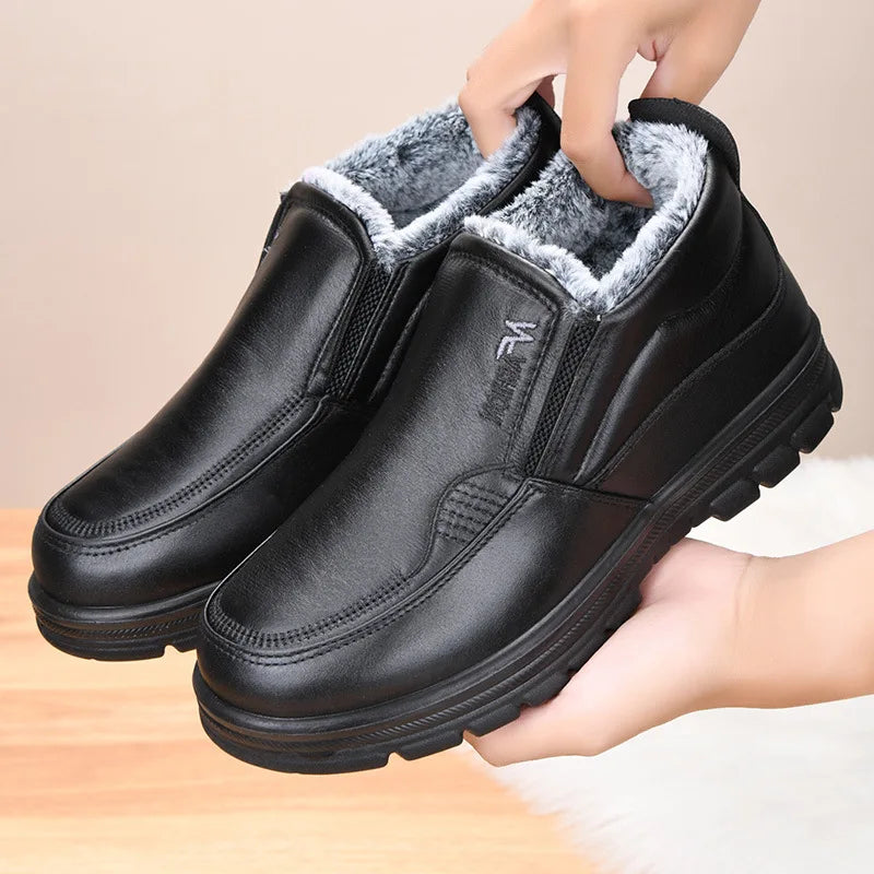 Varme Slip-on Vintersko til Mænd med Fleecefor