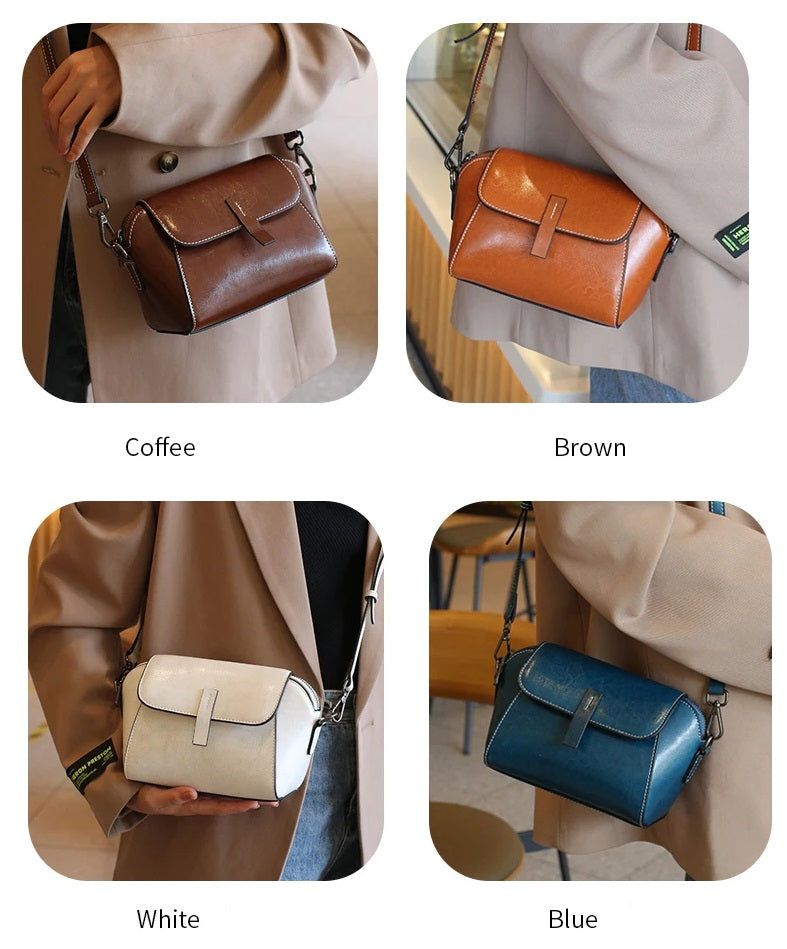 Lille Crossbodytaske i Ægte Læder til Kvinder