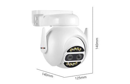 8MP 4K WiFi PTZ Sikkerhedskamera med Dobbelt Linse