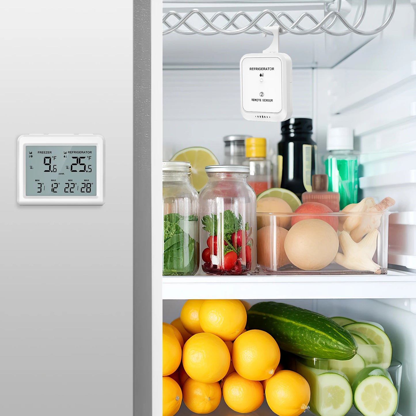 Digitalt Trådløst Køleskabs- og Frysertermometer