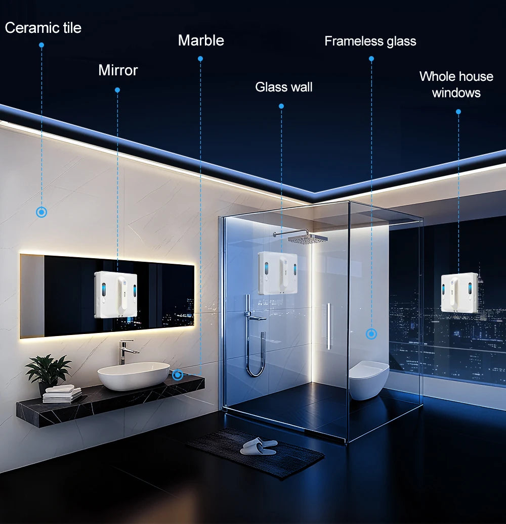 ABIR WD9 Robotvinduesrenser med Vandforstøver