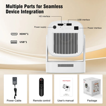 Magcubic HY310 Android 4K Projektor med Autofokus & Stemmekontrol