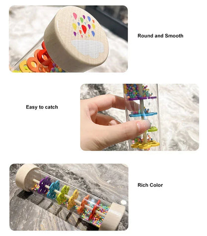 Træ Regnlyd Rystemusik Legetøj til Børn