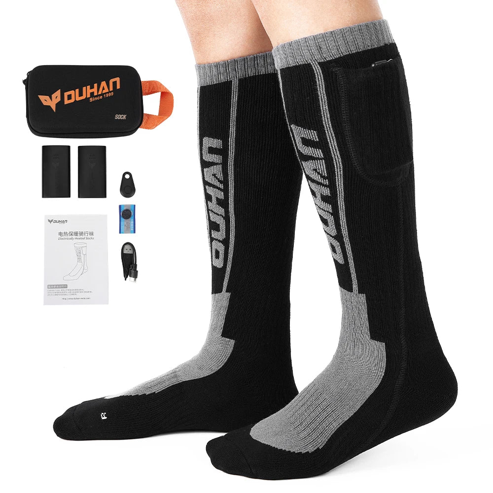 Genopladelige Varmestrømper til Vinter med Fjernbetjening
