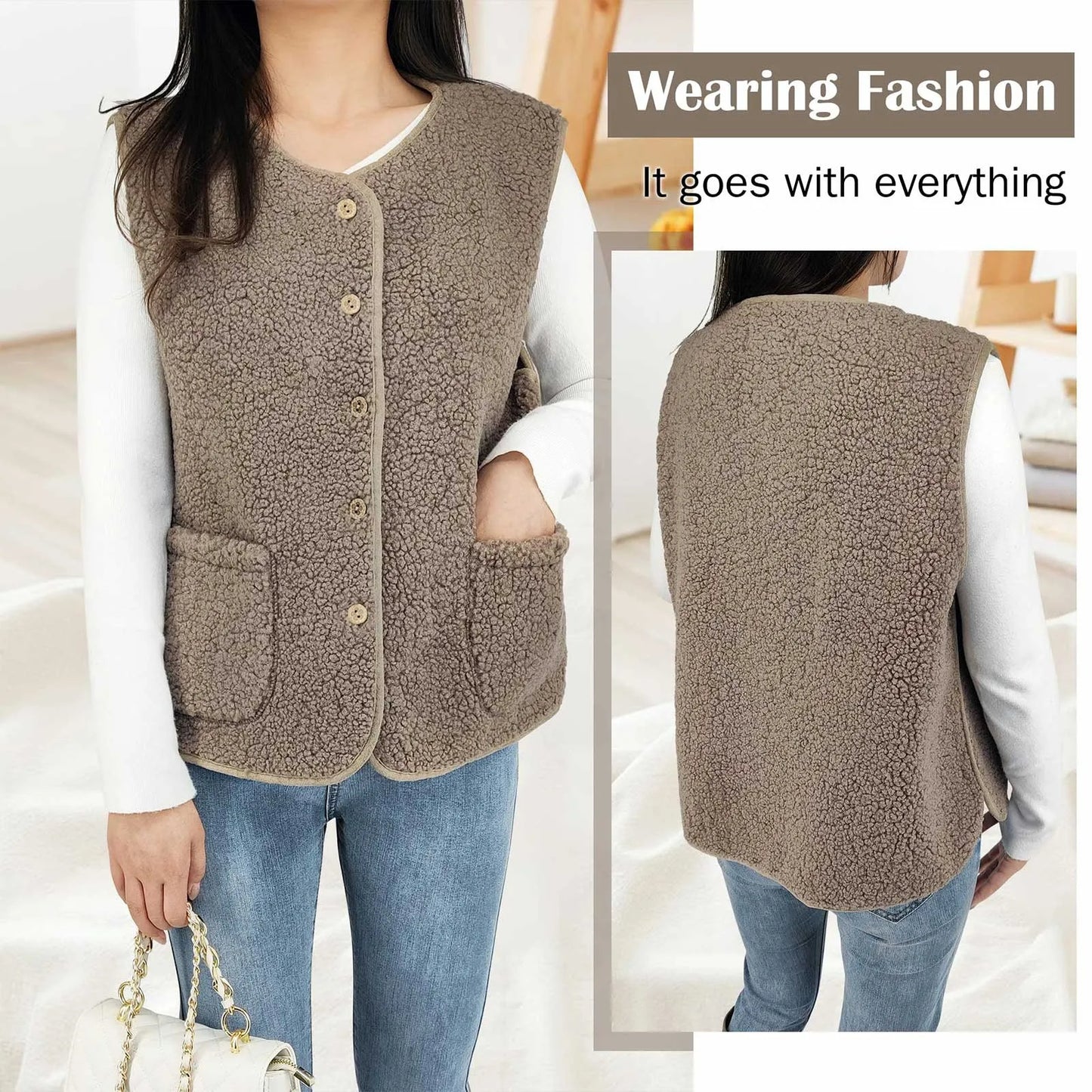 Fleecevest til Kvinder