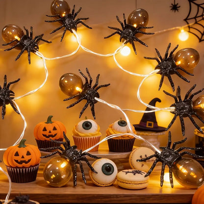 10 LED Spindellys til Halloween