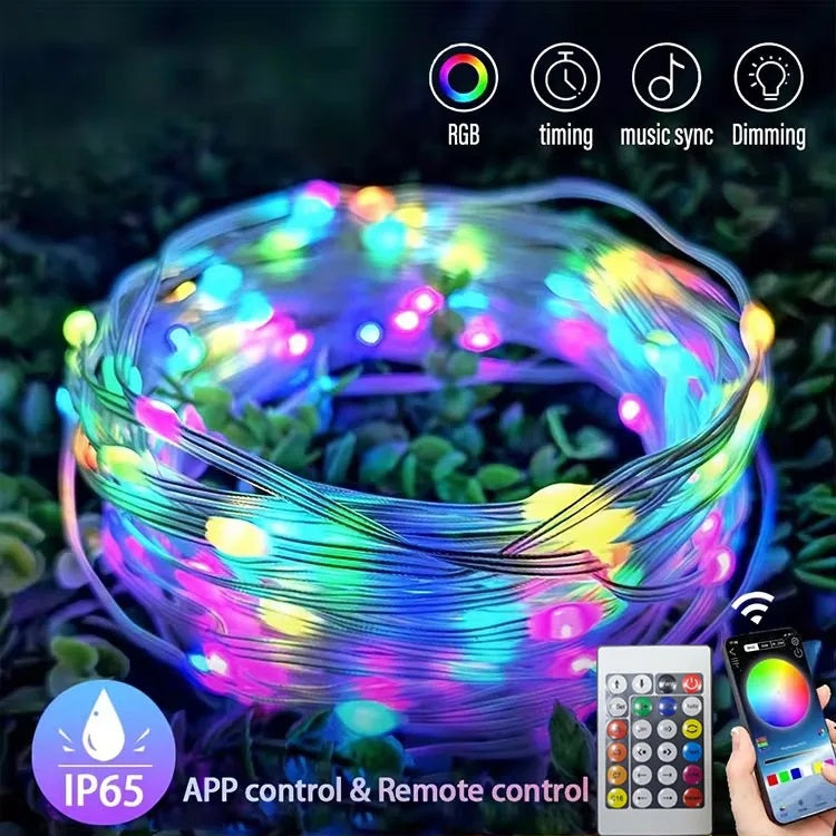 Smarte Bluetooth RGB LED-lyskæde