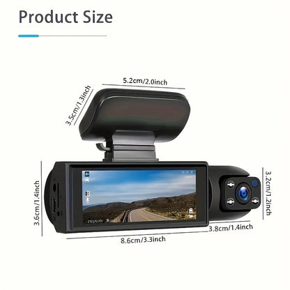 Dual Linse 1080P Bil Dashcam med Indvendig Optagelse