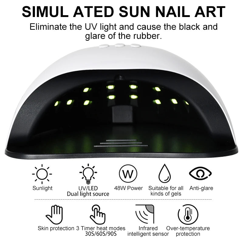 Gel Neglelak Sæt med LED-lampe – 27 Farver Manicure Sæt