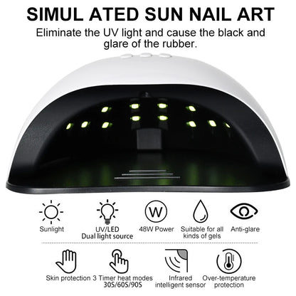 Gel Neglelak Sæt med LED-lampe – 27 Farver Manicure Sæt