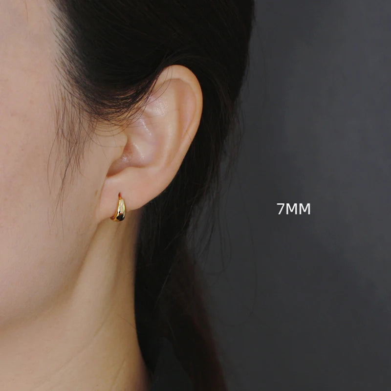 Brede Hoop Øreringe i Sterlingsølv og Guld