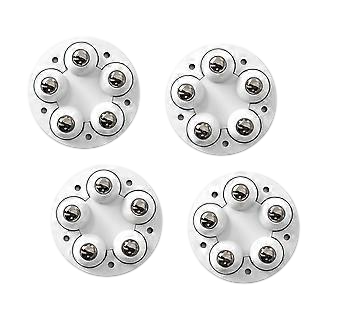 4 Stk. Møbelfødder med Hjul