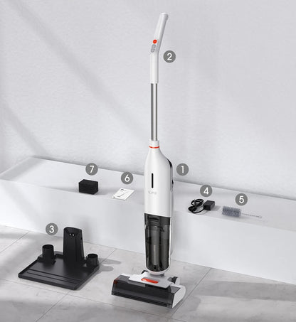 Ledningsfri Moppe med Selvrens og Dobbelt Vandtank